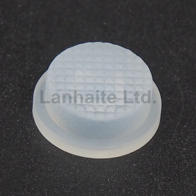 13.6mm(D) x 6.3mm(H) Silicone Tailcaps - Transparent (10 pcs)