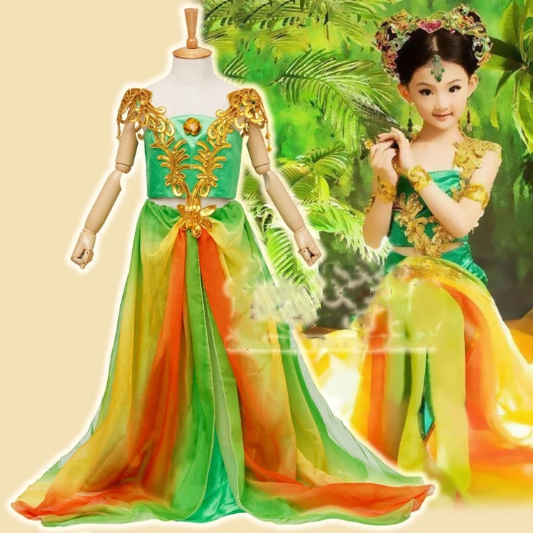 An Hua Sheng Yan Delicate Kid's Photography Costume Little Fairy Exotic Style Costume for Girls Children's Day Use