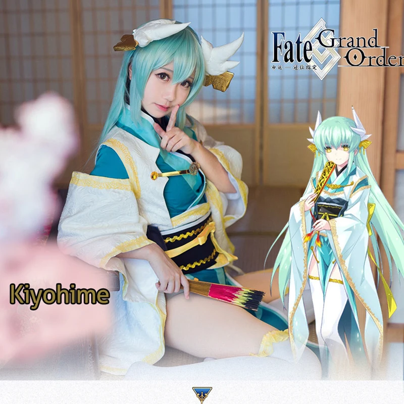 

Fate Grand Order Kiyohime FGO Kimono Cosplay Costume Full Set Women Halloween Costume COSPLAYONSEN