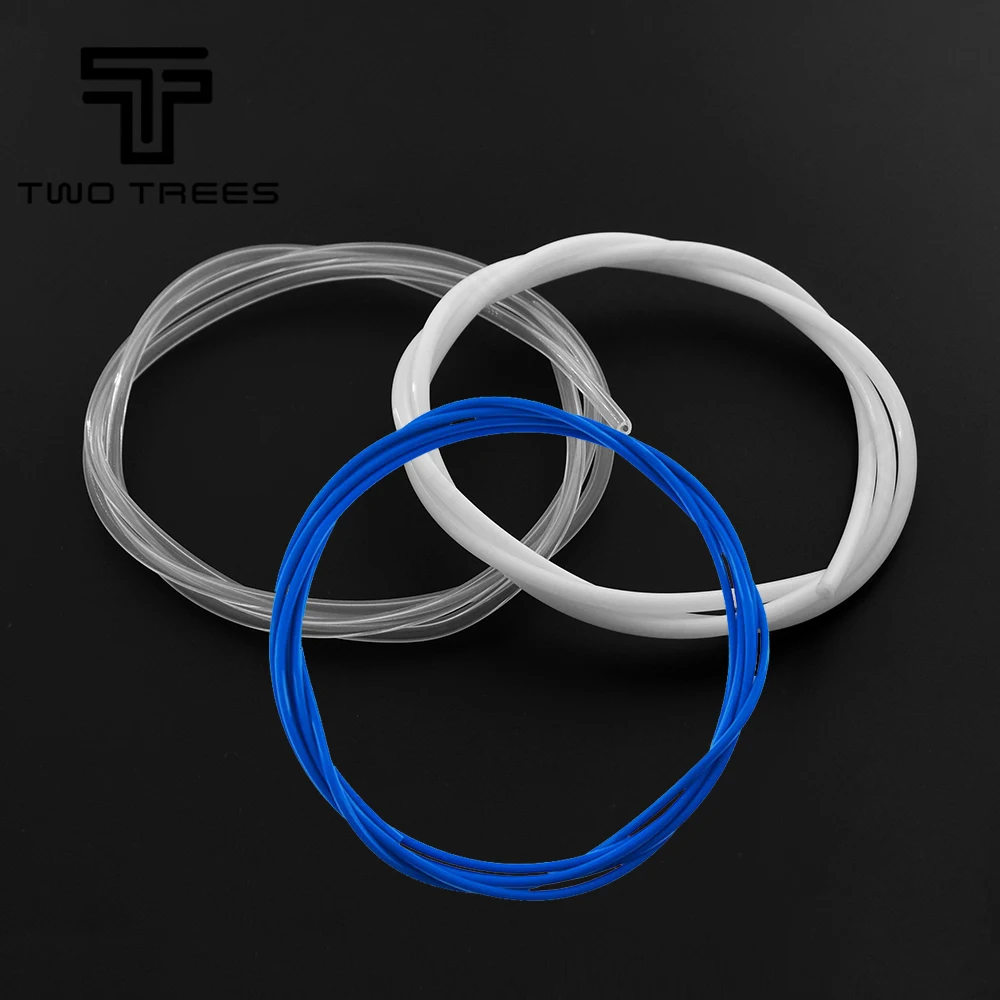 PTFE Tube ID 2mm OD 4mm Clear ptfe PiPe J-head hotend RepRap Rostock Bowden Extruder Throat For 1.75mm filament  3d V5 V6