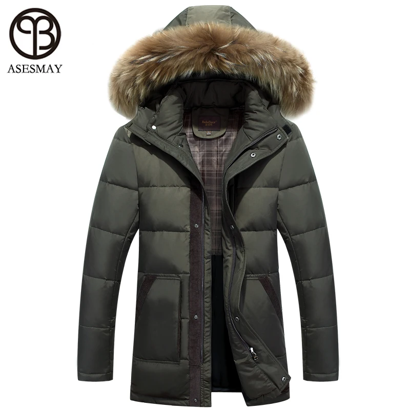 Asesmay 2021 Fashion Men Winter Jackets Men Coat Winter Men\'s Down Parka Male Brand-clothing Duck Down Jacket Winter