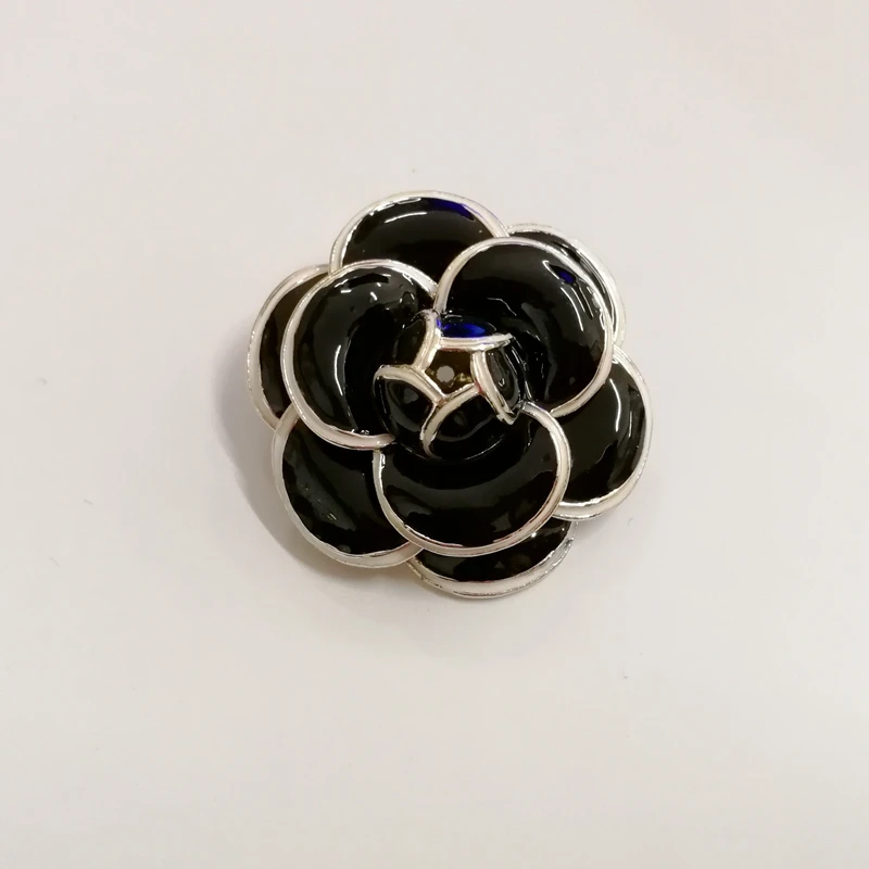 Retro Camellia Flower Pins Brooches For Women Fashion/Boutonniere/Bijuteria Feminina/Jewelery/Broche Fleur