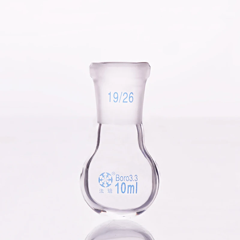 

Single standard mouth round-bottomed flask,Capacity 10ml and joint 19/26,Single neck round flask