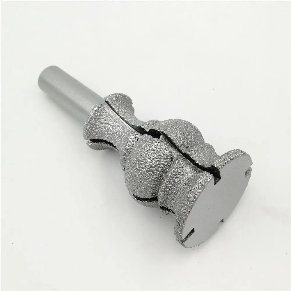 SHDIATOOL – fraises en diamant brasées sous vide, avec tige de 1/2 ", pour coupe de pierre, No.28, granit et marbre T1