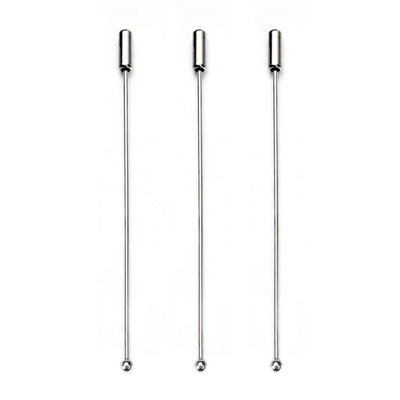 20pcs/lot 90mm Length Rhodium Color Copper Brooch Pins Metal Hat Pin With Stopper Safety Pins For DIY Jewelry Making Accessories