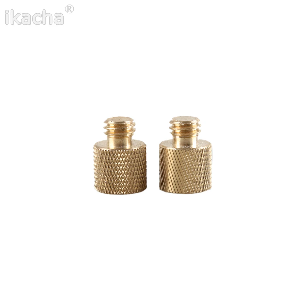 حار الذهب اللون ترايبود الموضوع المسمار النحاس 3/8 "أنثى إلى 1/4" ذكر محول للكاميرا ترايبود ضوء حامل الملحقات