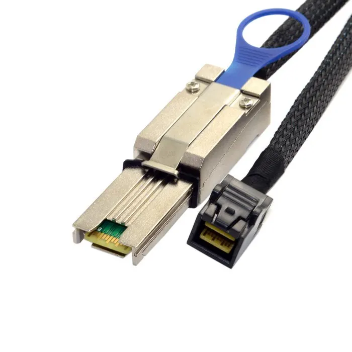 External Mini SAS SFF-8088 To Mini SAS High Density HD SFF-8643 Data Server Hard Disk Raid Cable 100CM