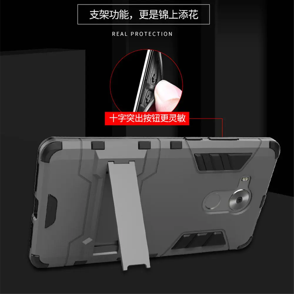 Shockproof Armor Case untuk Huawei Mate 8 Mate8 Silikon Kickstand Pemegang Case untuk Huawei Mate8 untuk Mate 8 Cover Fundas