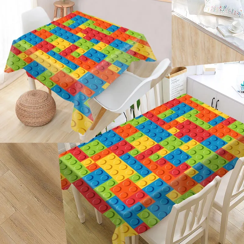 

New Arrival Custom color Table Cloth Waterproof Oxford Fabric Rectangular Tablecloth Home Party Tablecloth