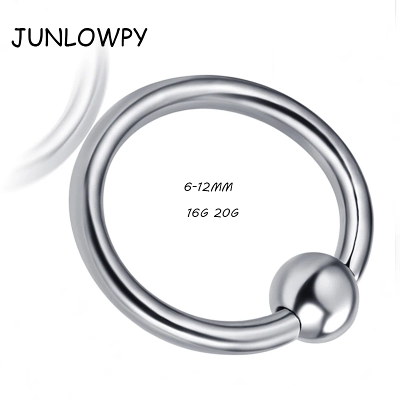 JUNLOWPY Stainless Steel Captive Ring BCR Lip Nose Ear Tragus Ring 16 18G Mix 100/500pcs Hoop Piercing Body Hoop Tragus Earring