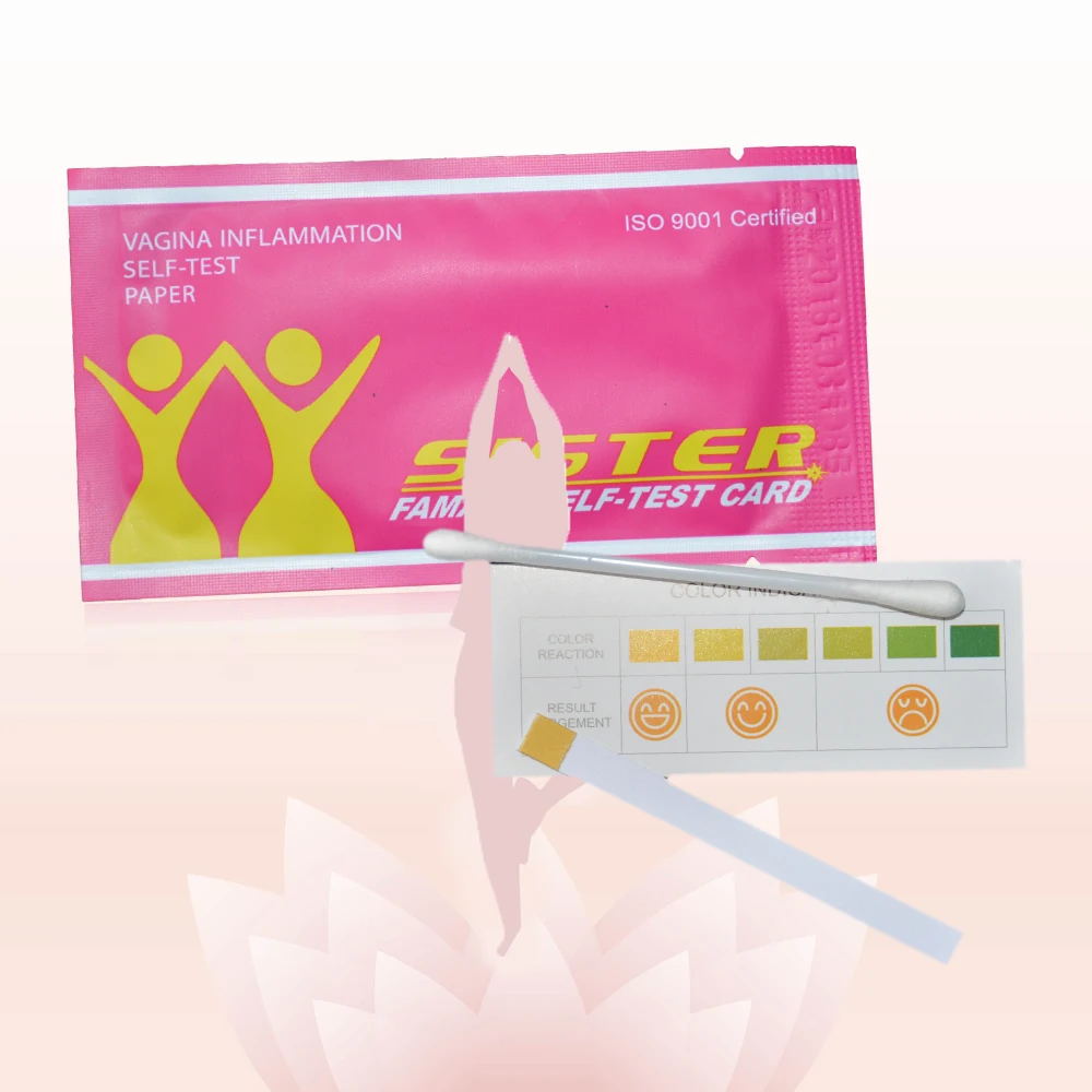 50 Pcs Feminine Hygiene Health Care Female Self Test Card Vaginal Urinary Tract Vaginosis Bacterial Thrush Self-test Strip Kit