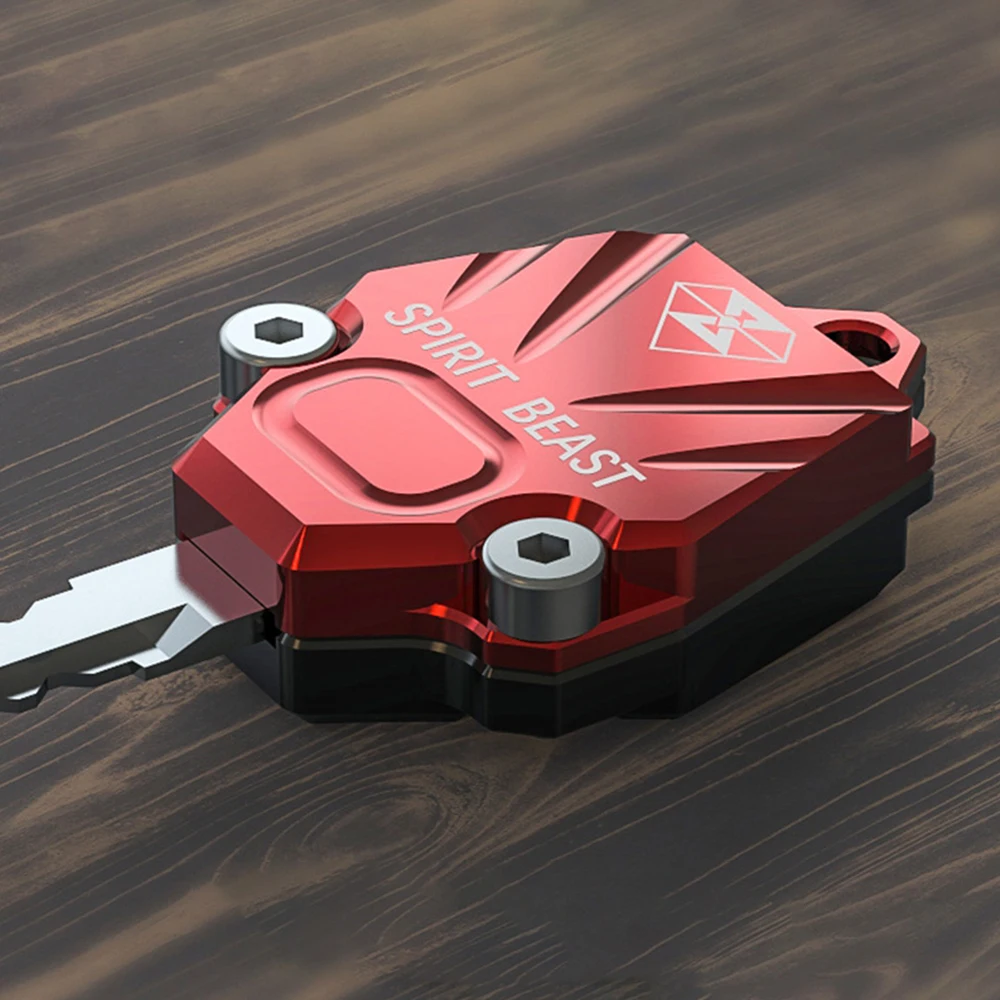 GEEST BEEST Motorfiets Klep Decoratie Kleurrijke Klep Accessoires Elektrische Deurslot Sleutel Shell Motorsiklet Kilit Zwart