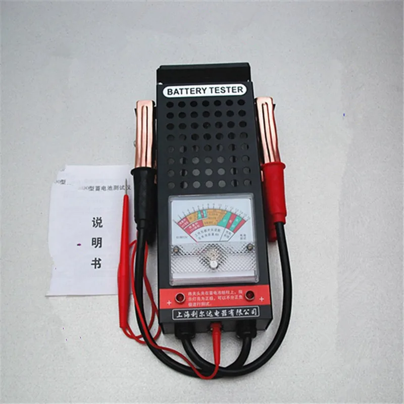 Battery Tester Car Battery Meter Voltage Meter Voltmeter 12V Test Range 20Ah-200Ah