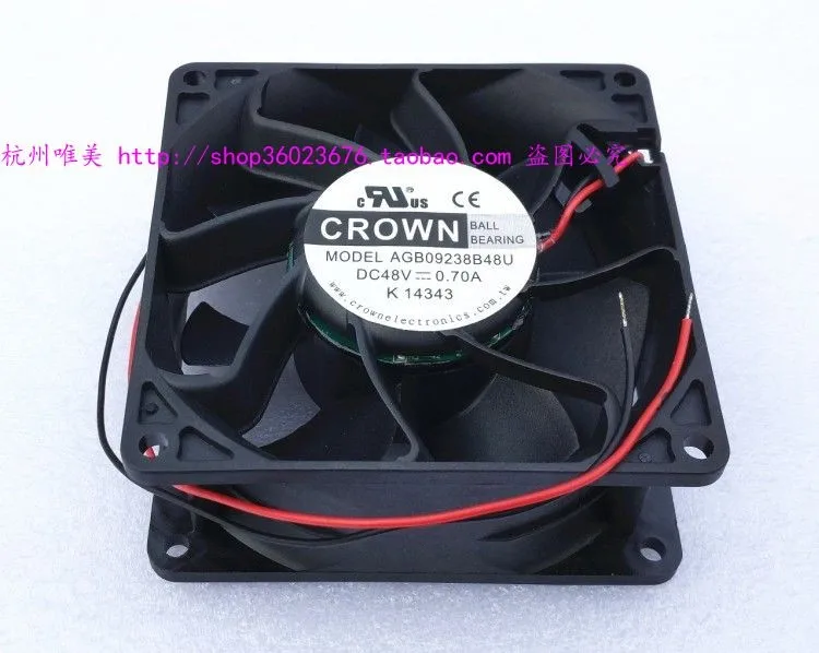 NEW FOR CROWN 9238 9038 AGB09238B48U 48V 0.70A 2lines cooling fan