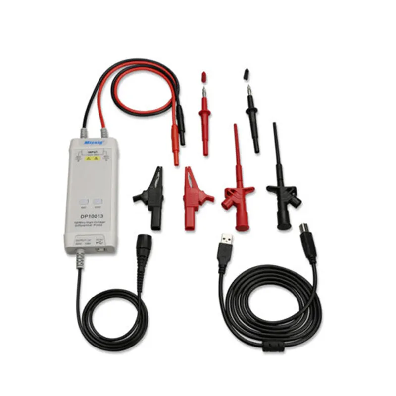 Micsig Oscilloscope 1300V 100MHz High Voltage Differential Probe kit 3.5ns Rise Time Oscilloscope Probe Parts Accessories