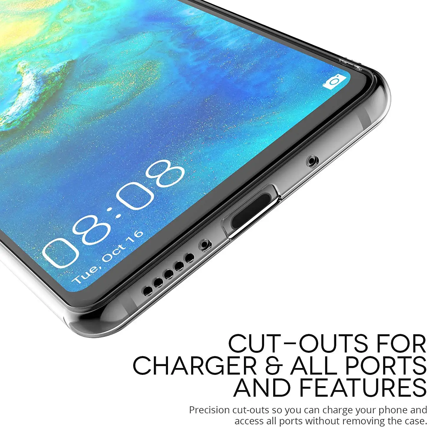 Huawei, Cover per Huawei Mate 20 morbida, Blu