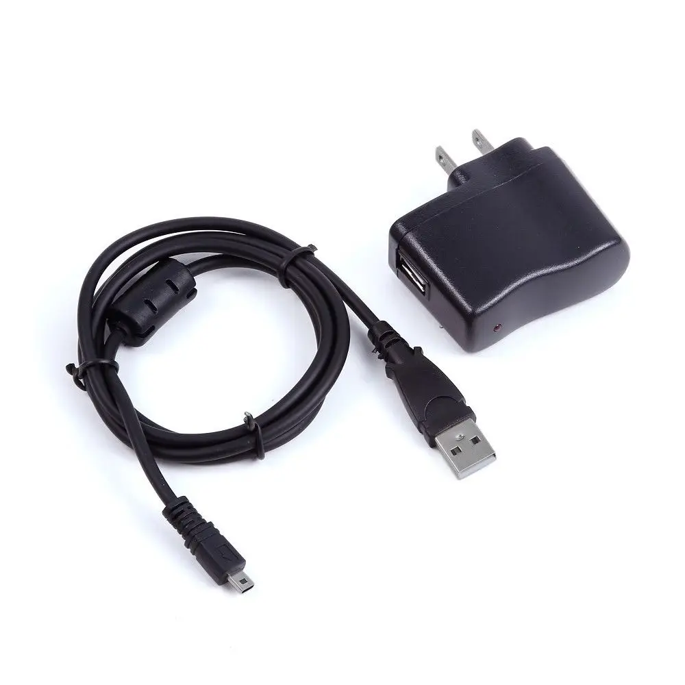 USB AC/DC Power Adapter Camera Battery Charger + PC Cord For Nikon Coolpix S8100 S8200