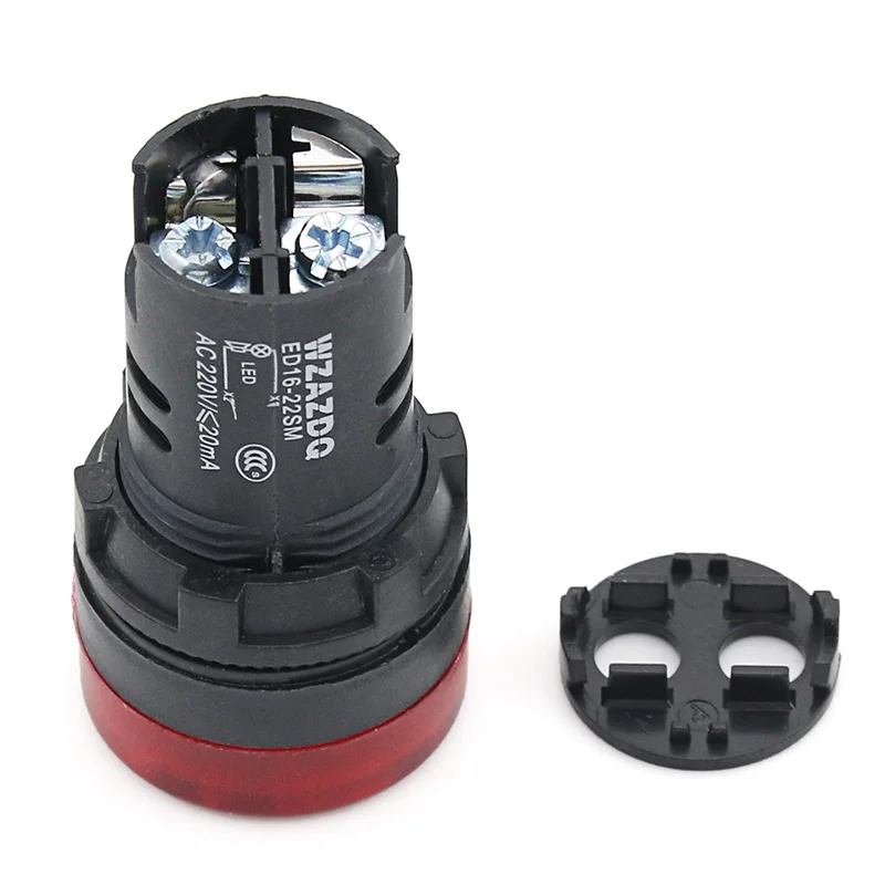 Aralıklı ses ve flaş ses ve ışık Buzzer ED16-22SM Alarm cihazı 22MM 12V 24V 220V 380V