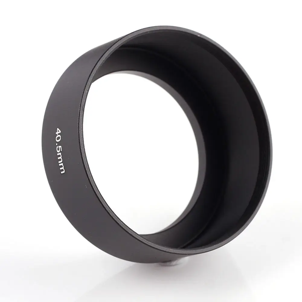 Universal Metal 40.5mm Lens Hood Sun Shade Screw in Camera 40.5 mm Filter Black