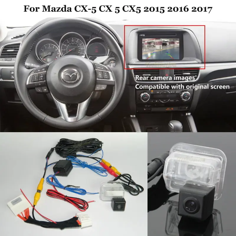 

Yeshibation Rear View Camera For Mazda CX-5 CX 5 CX5 2015 2016 2017 Connect Original Factory Screen Compatible / Parking Camera