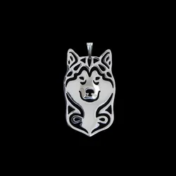 Fashion Alloy Alaskan Malamute Pendants Jewelry Metal Dog Pendants