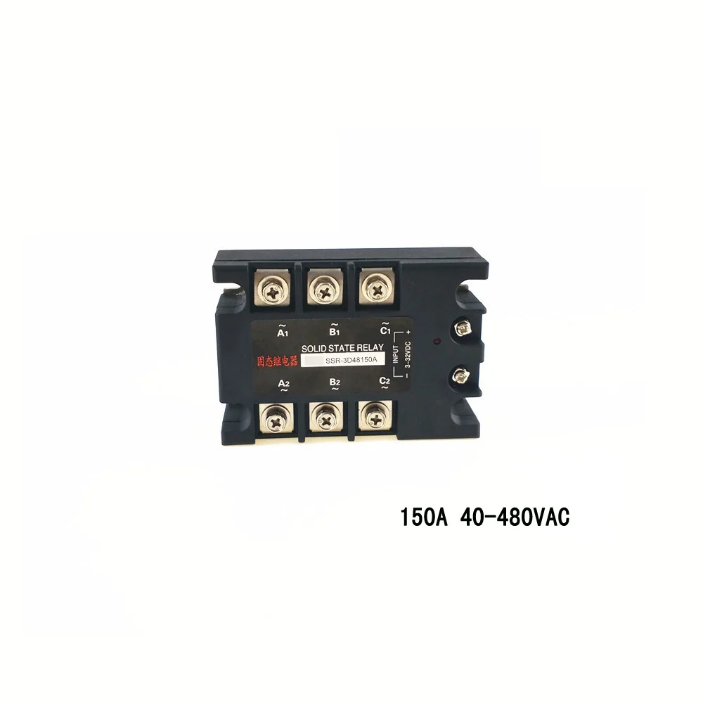 

Three-phase solid state relay 150a 480vac zero-crossing normally open non-contact switch SSR-3D48150A