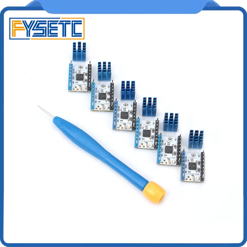 10pcs TMC2208 v1.2 Stepping Motor Mute Driver Stepstick Power Tube Built-in Driver Current 1.4A Peak Current 2A Replace TMC2100