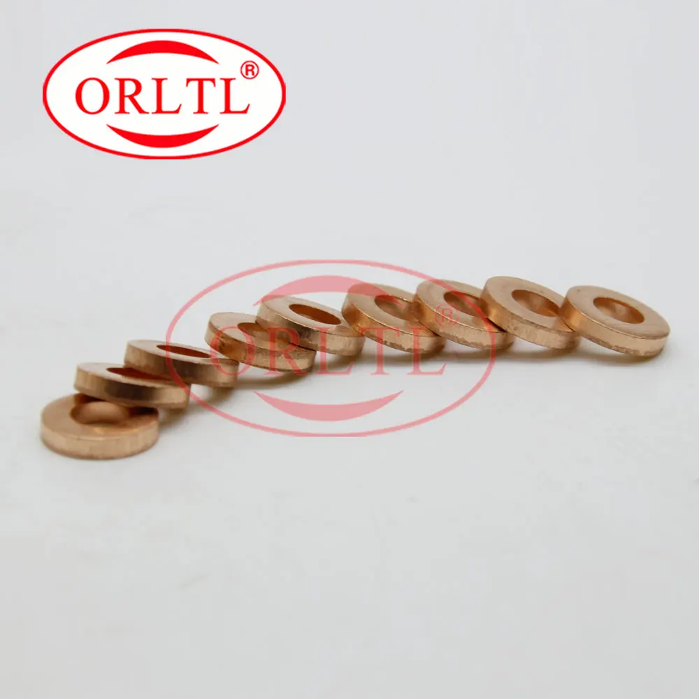 10 PCS 9001850C Diesel Injector Nozzle copper washer 9001-850C injection copper ring thickness = 3mm 9001 850C For Delphi