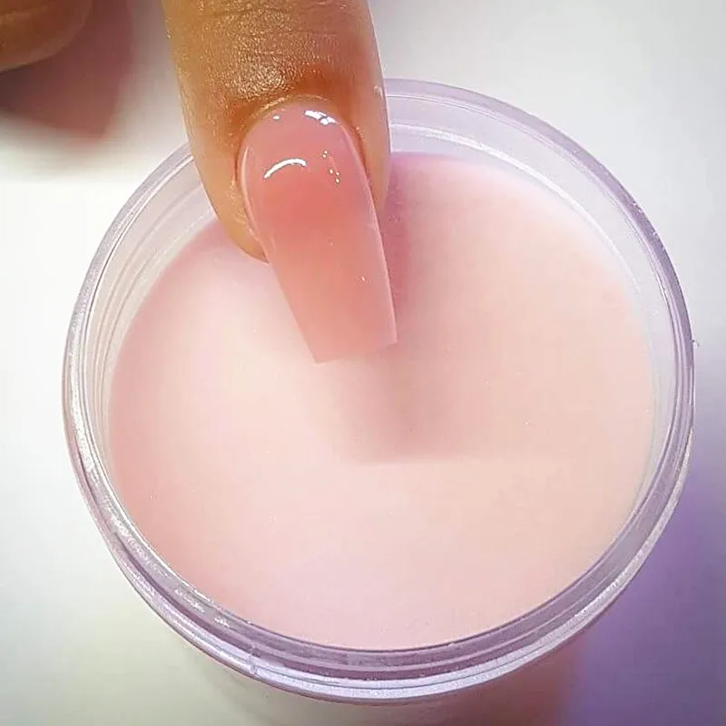 Polvo acrílico para esculpir uñas, polvo acrílico blanco claro, constructor rápido, extensión de uñas, puntas de manicura, 5g/10g