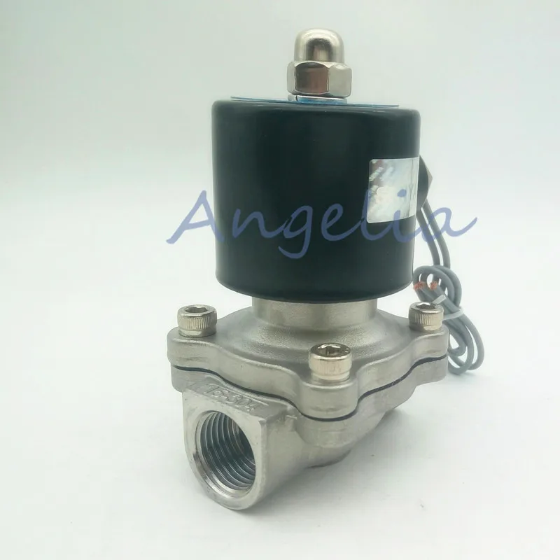 

G1" DN25 BSPP DC24V DC12V Stainless Steel 304 Normally Closed Electric Solenoid Valve NC