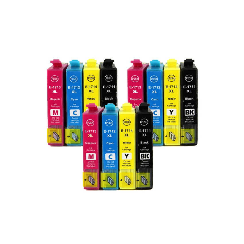 Cartucho de tinta compatible con T1711-T1714, para impresoras EPSON XP-33, XP-103, XP-203, XP-207, XP-303, XP-306, XP-403