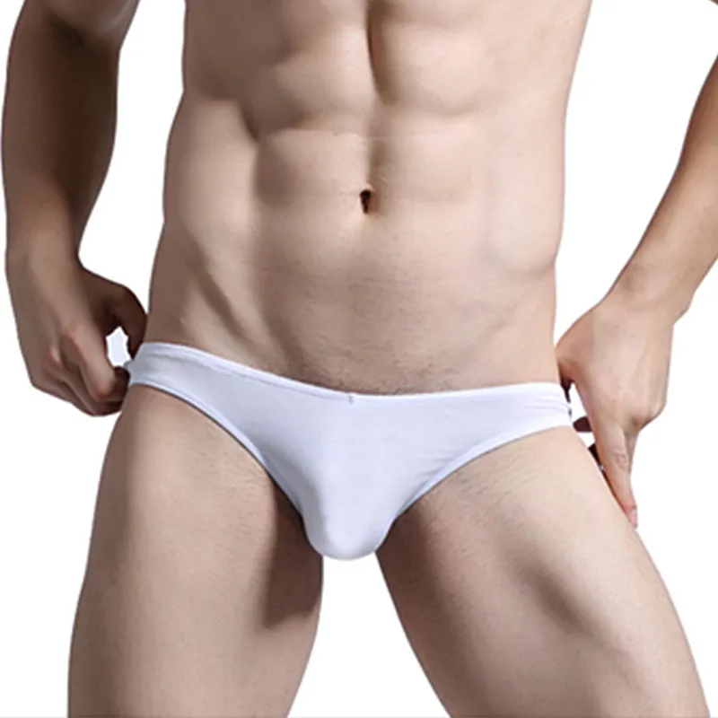 New thin model men sexy underwear low-waist small triangle briefs solid 6 color High quality 6Pcs/LOT man underpants