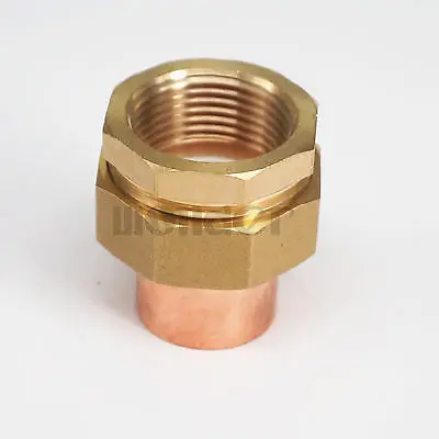 1 "BSP X 28 Mm Kuningan Perempuan Thread Socket Union untuk Tembaga Akhir Pakan Pipa Fitting untuk Air Gas minyak