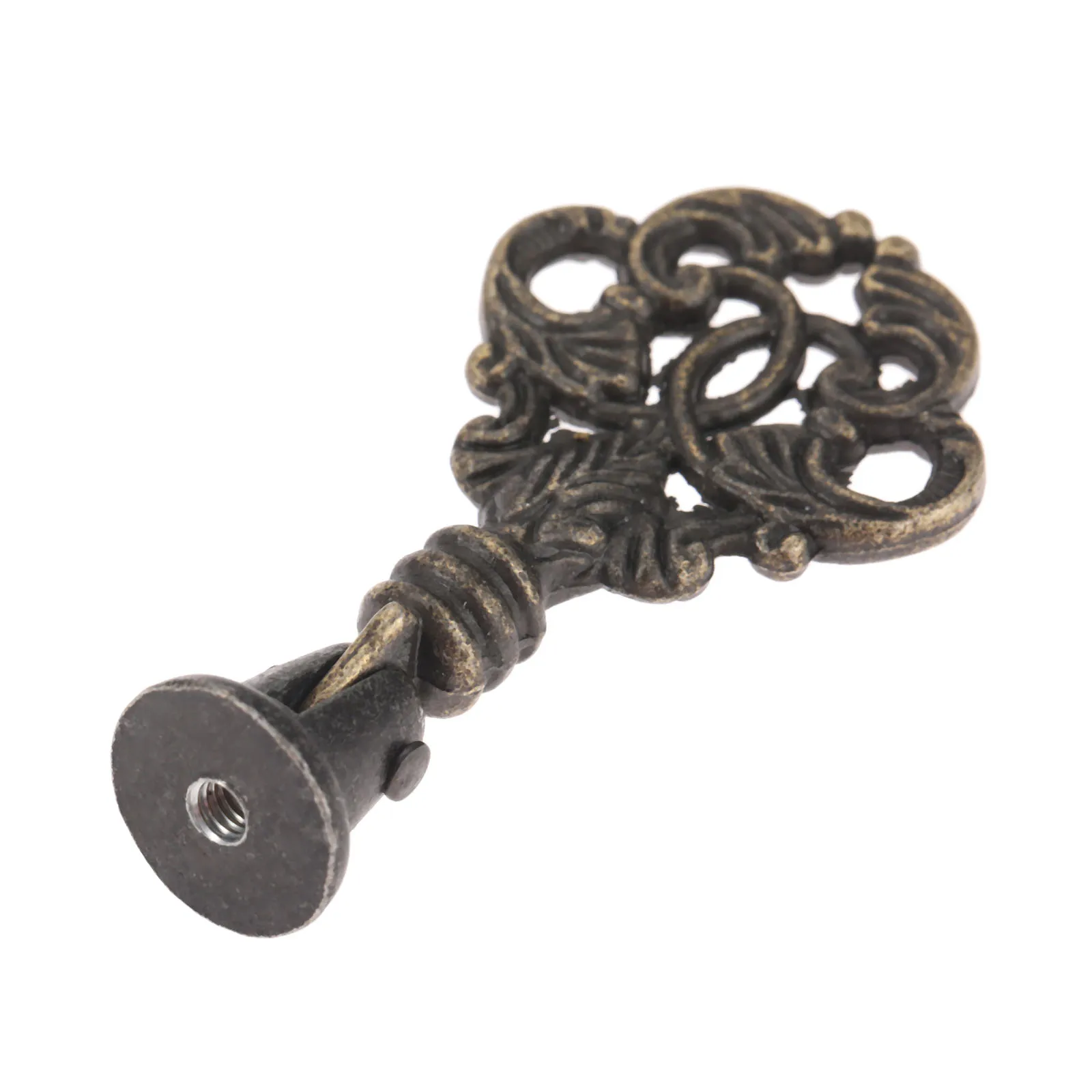 1Pc 56x32mm Furniture Knobs and Pulls for Cabinets Door Antique Bronze Cabinet Wardrobe Drawer Closet Pull Handle for Wooden Box