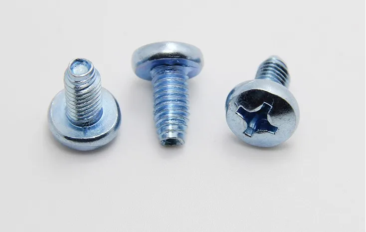 30pcs/lot M5*8-M5*25 carbon steel round head triangular teeth screw pan head phillips self tapping screw hardware fastener72