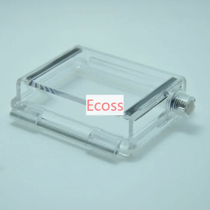 Funda trasera para Gopro hero 3 + 4, carcasa impermeable con pantalla LCD, accesorios