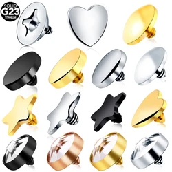 1PC G23 Grade Titanium Dermal Anchor Top Micro Dermal Drivers Surface Dermal Piercing Titanium Kit Pircing Rings Body Jewelry