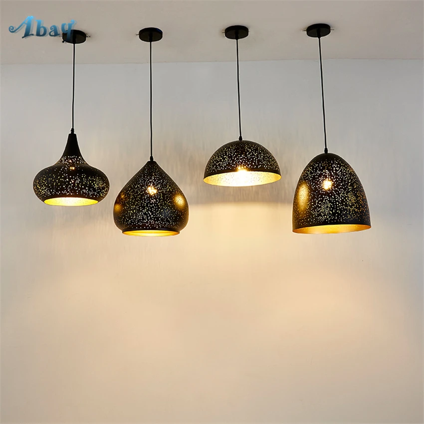 

Loft Retro Starry Pendant Lights Coffee Restaurant Tea Shop Industrial Kitchen Dining Room Table Lamps Firefly De Light Fixtures