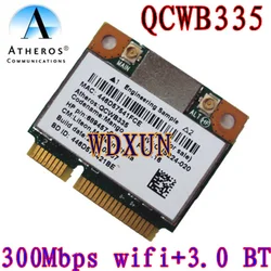 Atheros qcwb335 qca9565-ラップトップ用の内部pci-eカード,bluetooth 4.0,wi-fi,150mbps,689457-001,ミニpcie 802.11n,ワイヤレス