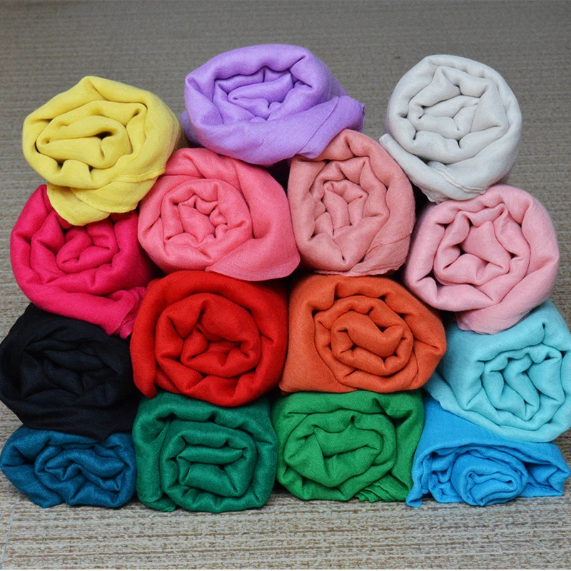 

Colors Soft Cotton Wrap Shawl Scarves Ladies Neckerchief Tippet Hijabs Hot Sale Fashion Women Warm Scarf Long Pink