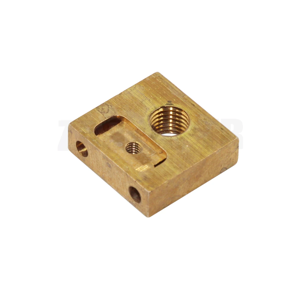 1pcs UM3 Ultimaker 3 print core Heat Block Brass Heating Block for Ultimaker3 3D Printer