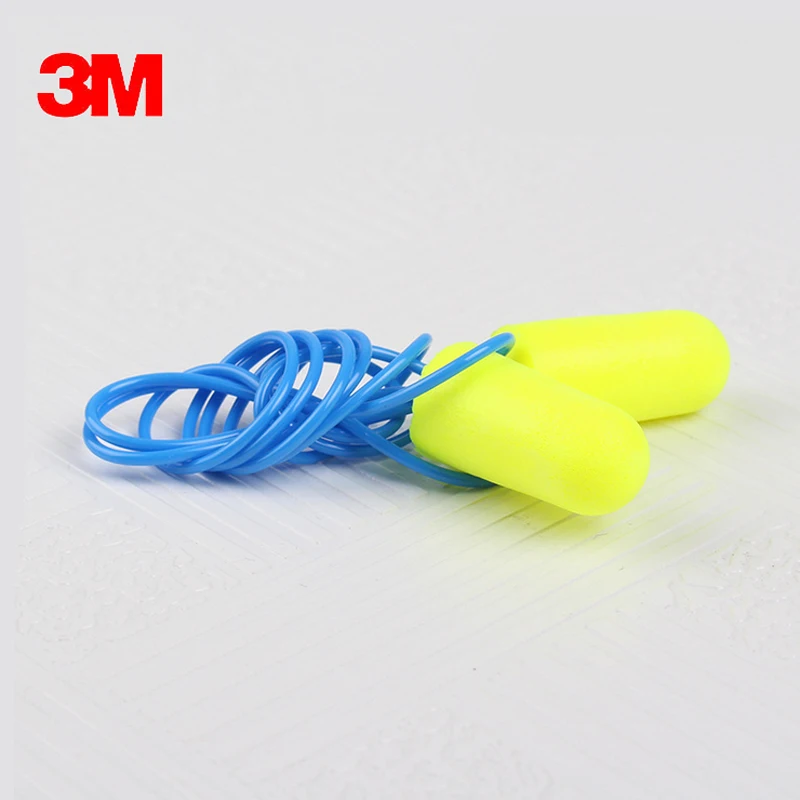 5pairs Authentic 3M 311-1250 PU Foam Soft corded Ear Plugs Anti-noise sleeping Reduction Norope Earplugs Protective earmuffs