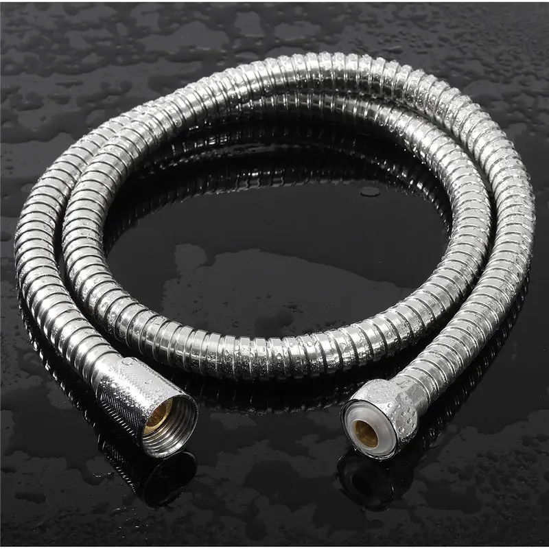 SBLE 1m G1/2 Inch Flexible Shower Hose Stainless Steel Chrome Bathroom Water Shower Head Pipe Bidet Hose