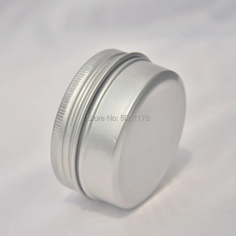 50pcs/lot 50g 80g Silver Aluminum Jars 50ml 80ml Empty Cosmetic Metal aluminum Tin Containers