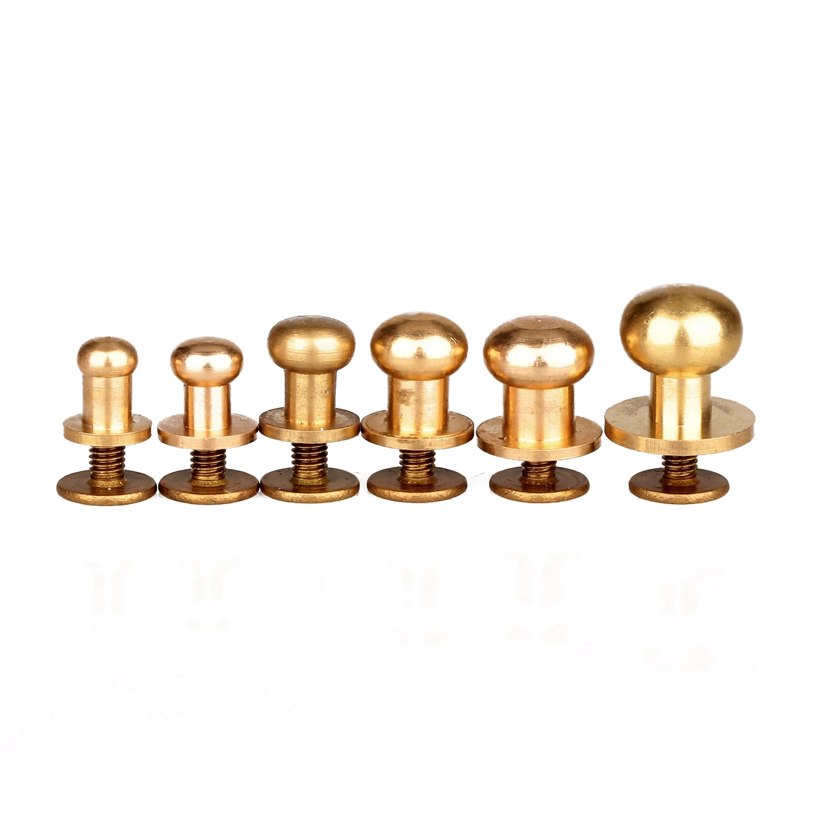 10Pcs Decoratieve Knoppen Lederen Gereedschap Messing Zak Klinknagel Schroef Naaien Knop Studs Botones Para Manualidades 5/6/7/8/9/10Mm