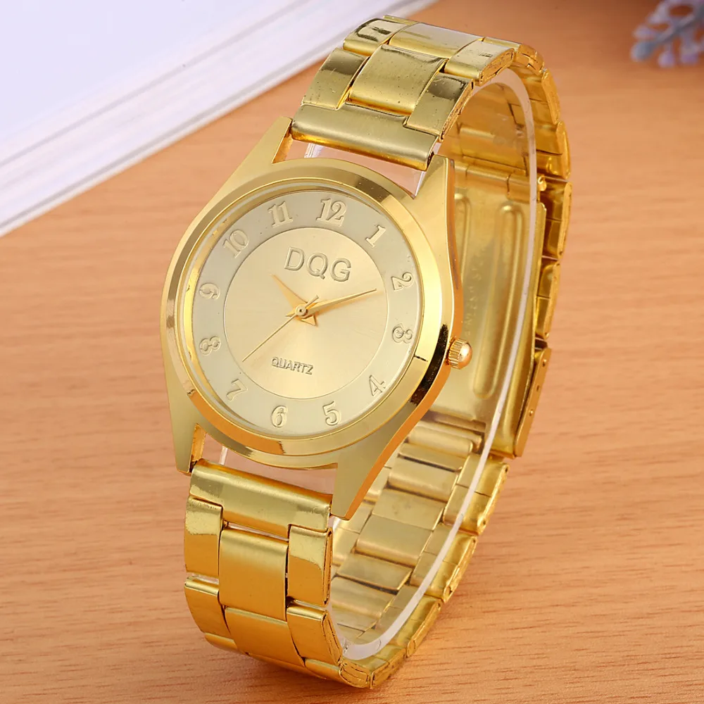 New Women Watches Luxury Brand Gold Quartz Watch Women Stainless Steel Watches Ladies Wrist Watch Relogio Feminino Hot Clock