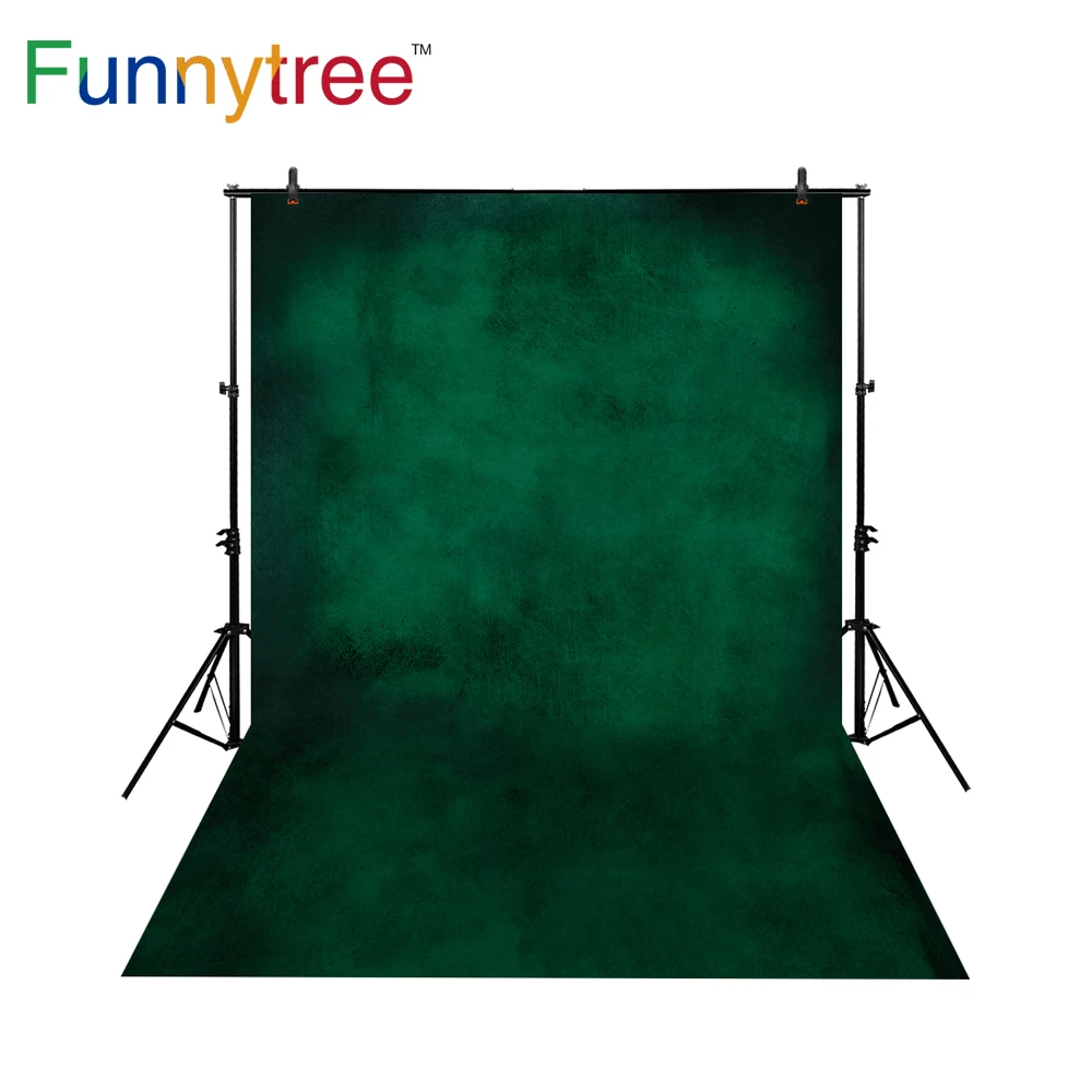 Funnytree thin vinyl cloth photography backdrops dark green old master solid color decoration background for photo studio MH-068