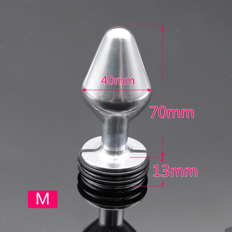 Unisex Electric Shock Stimulation Matel Aluminium Anal Plug G Spot Prostata Mager Adult Bondage Bdsm Sex Anus Toy 3 Size