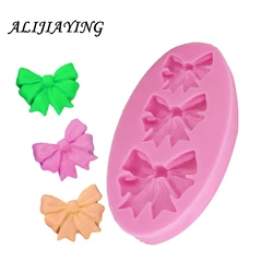 3D Bows Silicone Fondant Mold Sugarcraft Mold Chocolate Bowknot Candy Mold Cake Decorating Tools D1208