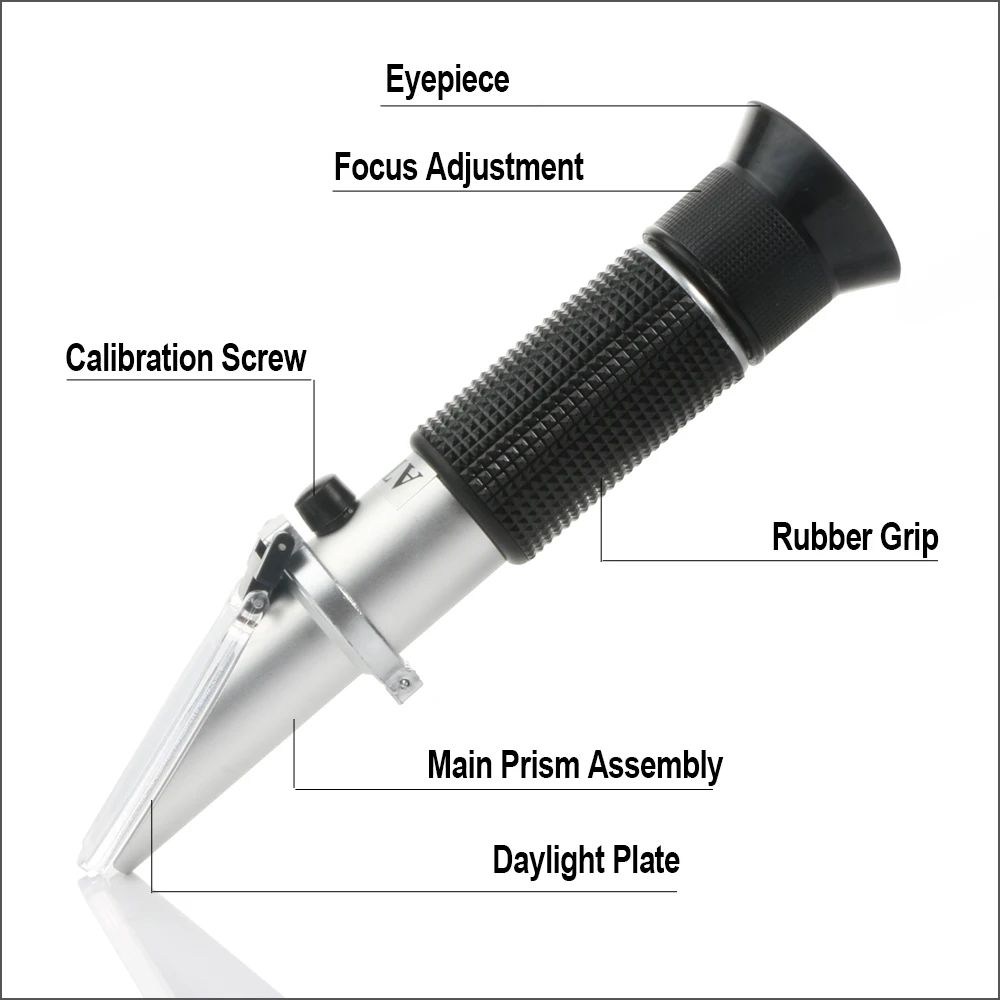 RZ Refractometer Beer Brix Wort Sugar Alcohol Meter 0~30%1.000~1.120 SG Specific Gravity Handheld Tool Hydrometer Tester